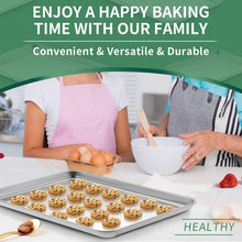 Load image into Gallery viewer, Versatile Cookie Baking Sheets - 2 Piece Set, 23.54 x 15.67 Inch Stainless Steel