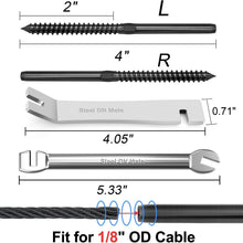 Load image into Gallery viewer, Elegant T316 Stainless Steel Deck Railing Hardware with Easy Installation Kit