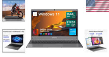 Load image into Gallery viewer, Multi-Function 15.6'' Laptop, 16GB RAM &amp; 512GB SSD - Perfect for Work &amp; Play
