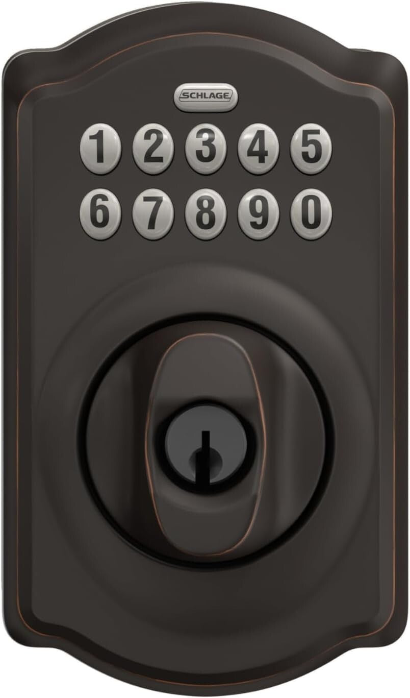 BE365 V CAM 716 Keypad Deadbolt - Illumination & Low Battery Indicator Included