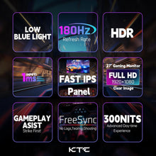 Load image into Gallery viewer, 27-Inch 180Hz Gaming Monitor with 1ms Response Time &amp; Fast IPS Technology
