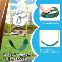 Load image into Gallery viewer, Premium 66" Heavy Duty Green Swing Seats - Ideal for Outdoor Playgrounds