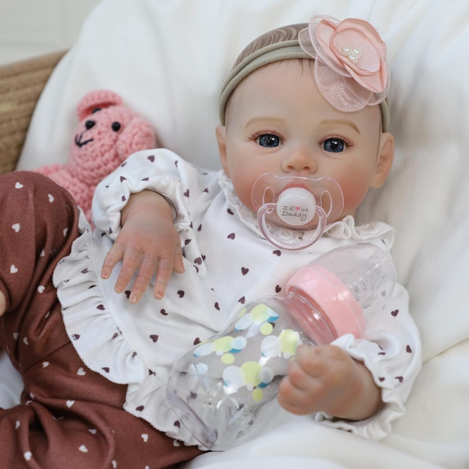 Lifelike 18-Inch Newborn Reborn Baby Doll Girl - Safe for Kids 3+ Gift Set