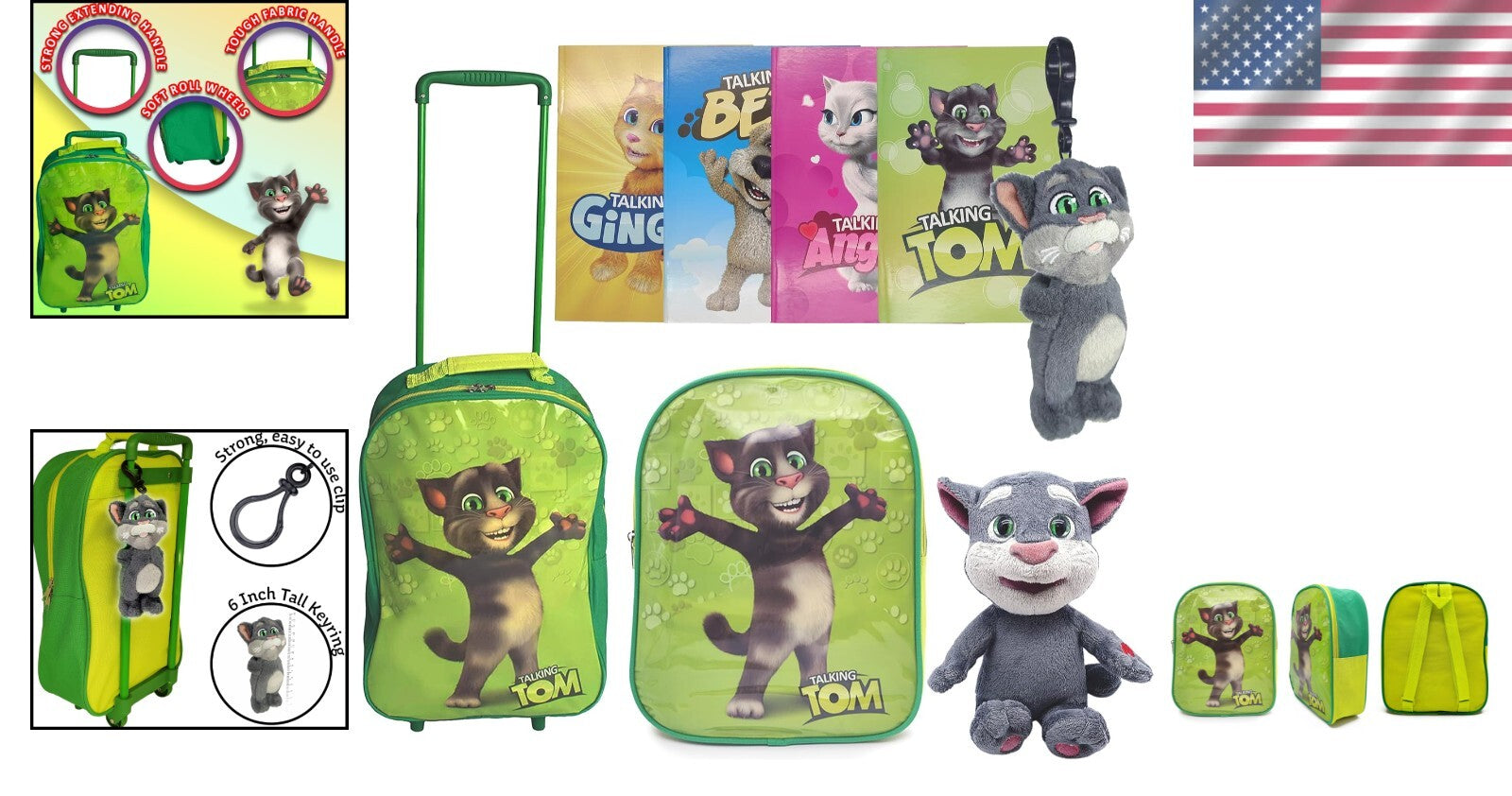 Talking Tom & Friends Ultimate Gift Set - Plush, Backpack & More Essentials