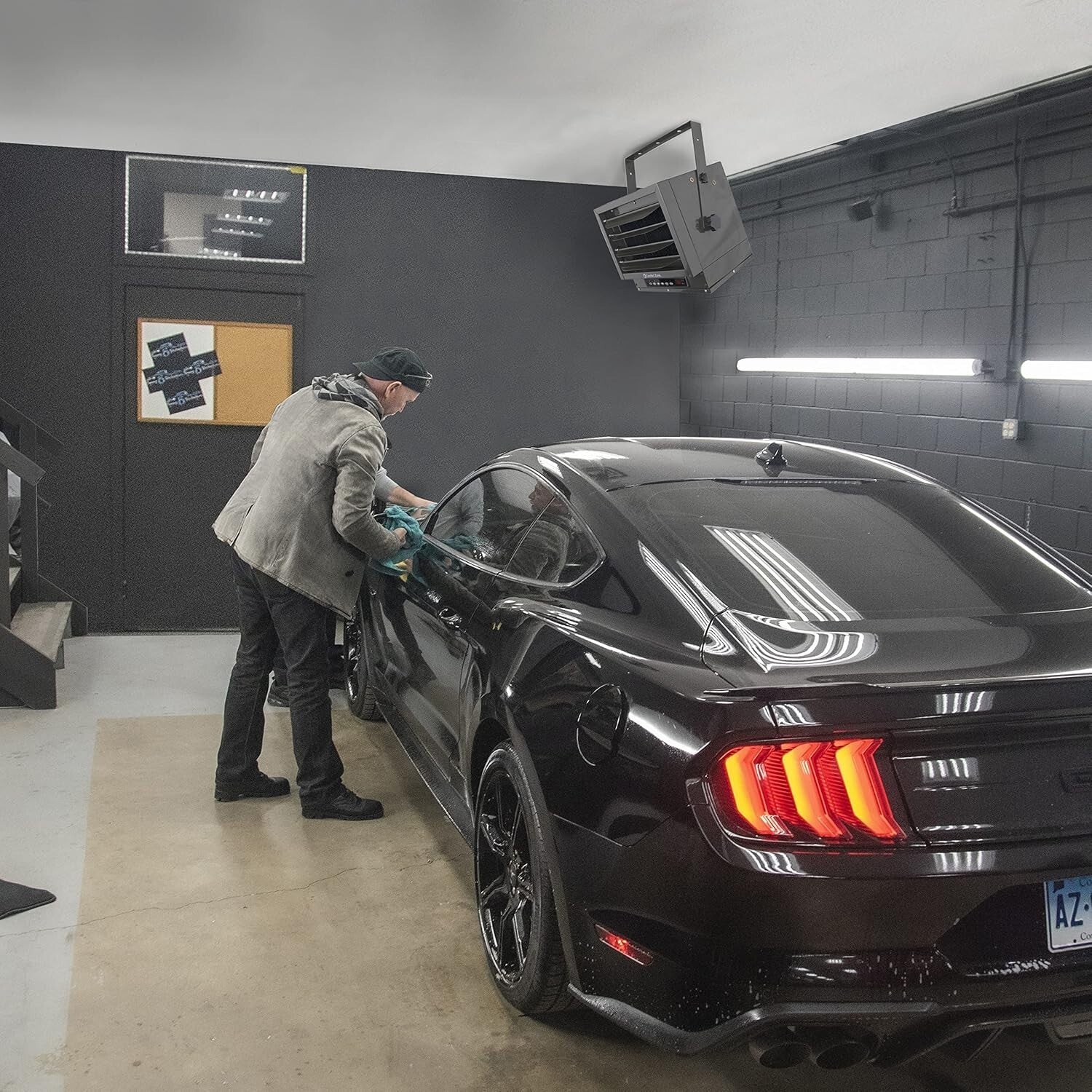 12 Hour Timed Fan-Forced Garage Heater | 7,500 Watt with Adjustable Airflow