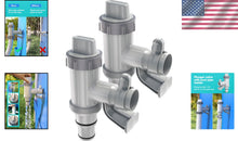 Load image into Gallery viewer, Effortless Pool Maintenance: 2-Pack Plunger Valves with Pipe Holder Hose Adapter