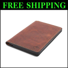 Load image into Gallery viewer, Premium Leather Travel Wallet with Lifetime Warranty - Fits Field Notes 3.5x5.5