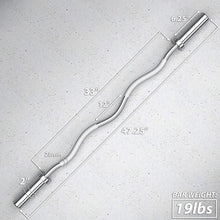 Load image into Gallery viewer, Ergonomic Curl Bar with Chrome Finish - Perfect for Curls &amp; Extensions, 19lbs