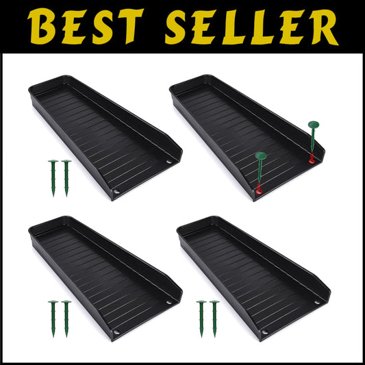 Easy Install 4-Pack Gutter Downspout Extensions - Protect Your Home's Foundation