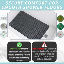 Load image into Gallery viewer, Premium 47x32 Non-Slip Bath Mat with Secure Suction Grip &amp; Drainage Holes