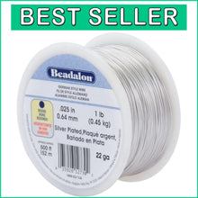 Load image into Gallery viewer, Tarnish Resistant Silver Plated Jewelry Wire - 500 ft of 22 Gauge Luxury