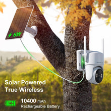 Load image into Gallery viewer, 4G LTE Solar Security Camera with 2K HD Night Vision - Wireless &amp; Weatherproof