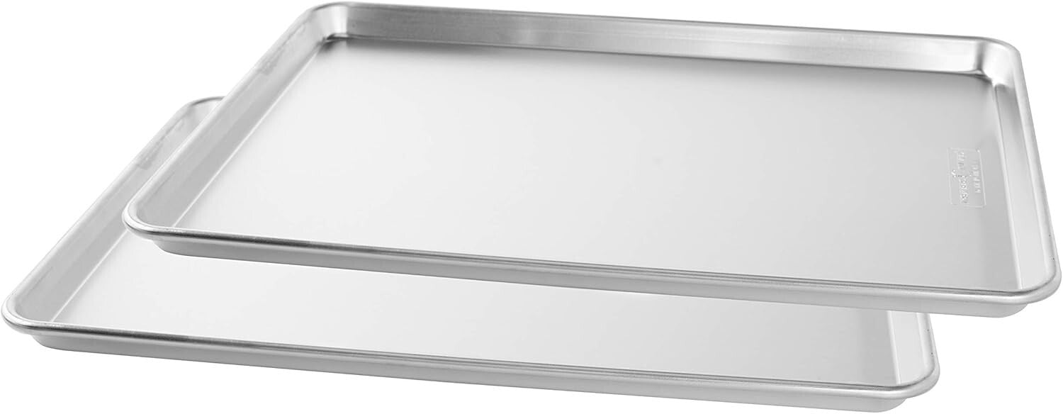 Naturals Extra-Large Baking Sheet Set - 2 Pack Aluminum Bakeware, 21''x15''