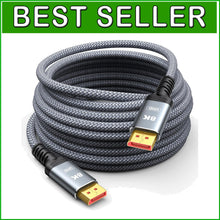 Load image into Gallery viewer, High-Speed 50FT DisplayPort 1.4 Cable - Supports 8K@60Hz &amp; 4K Gaming Performance