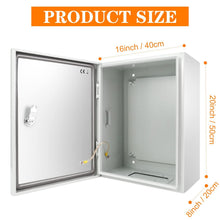 Load image into Gallery viewer, Alloy Steel Weatherproof Junction Box - 20'' x 16'' x 8'' for Indoor/Outdoor Use
