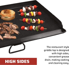 Load image into Gallery viewer, Versatile 2-Burner Outdoor Griddle - Perfect for 14" Cooking Systems