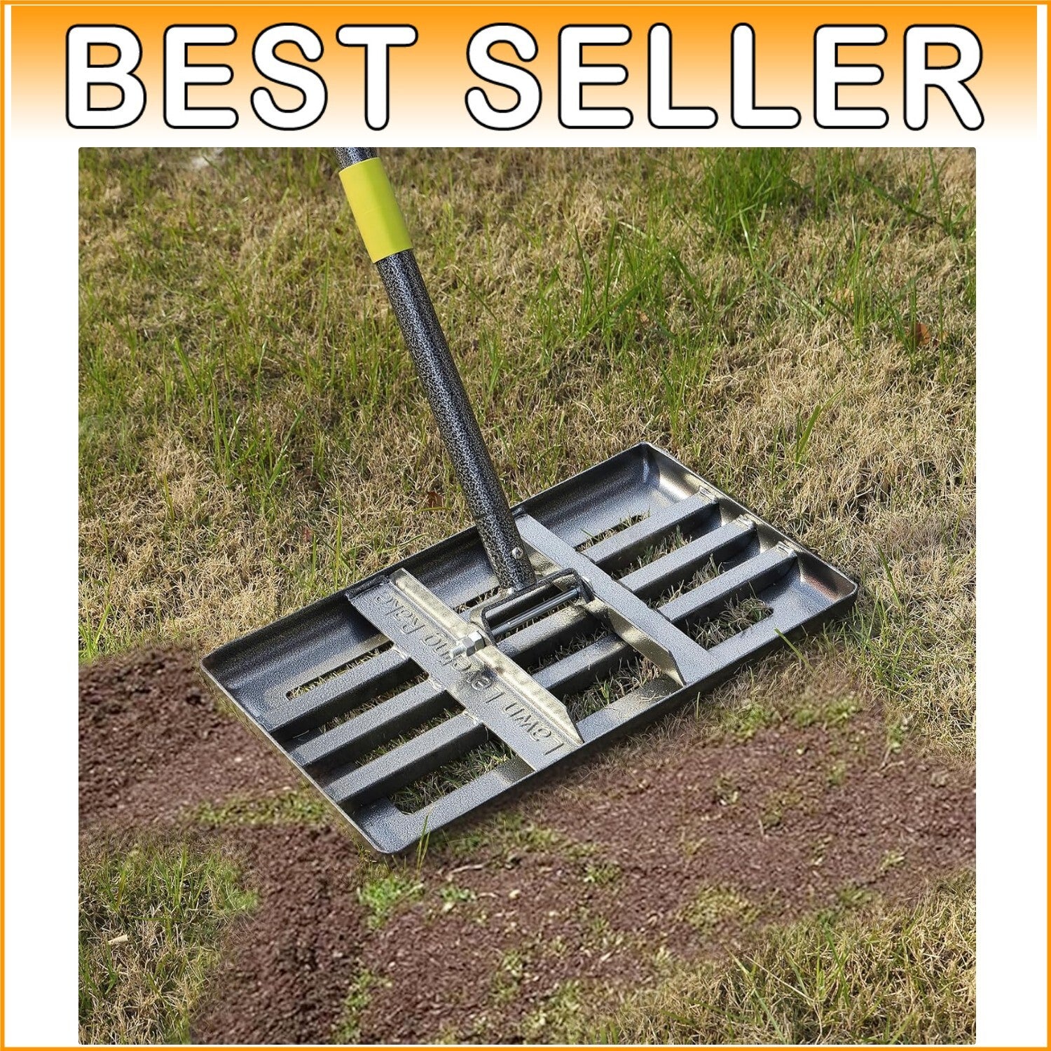 Heavy-Duty Lawn Leveling Tool with 72" Extra Long Handle for Easy Ground Care