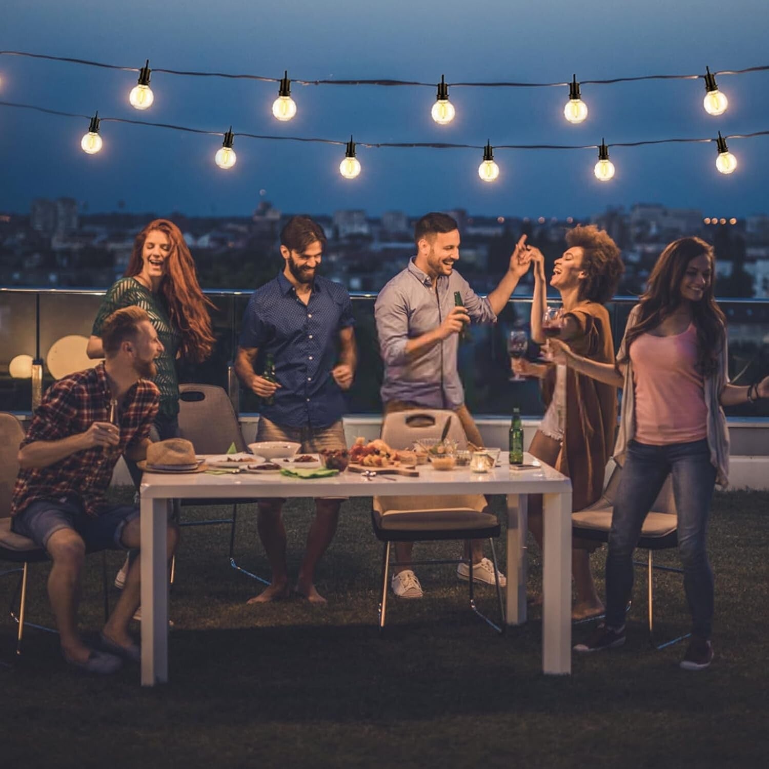 Eco-Friendly 100FT Solar String Lights - Waterproof with 30 Shatterproof Bulbs