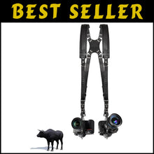 Load image into Gallery viewer, Professional Dual Camera Sling - Premium Leather Harness for Seamless Shooting