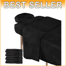 Load image into Gallery viewer, Soft &amp; Resilient 3-Piece Massage Table Sheets - Perfect Fit for Standard Tables