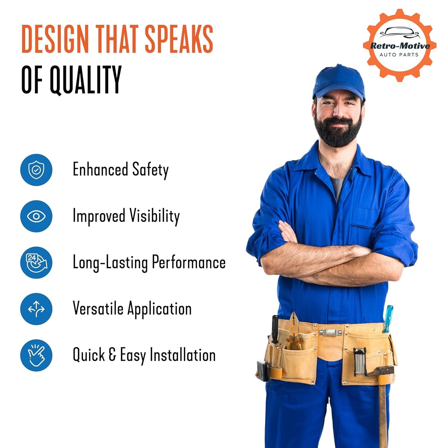 Rust-Resistant Body Bolts & U-Nut Clips - Black Phosphate, 1/4-20 x 1, 50 Pieces