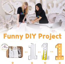 Load image into Gallery viewer, Glamorous 4FT Light-Up Marquee Number 5 - Perfect for Creative Party Themes