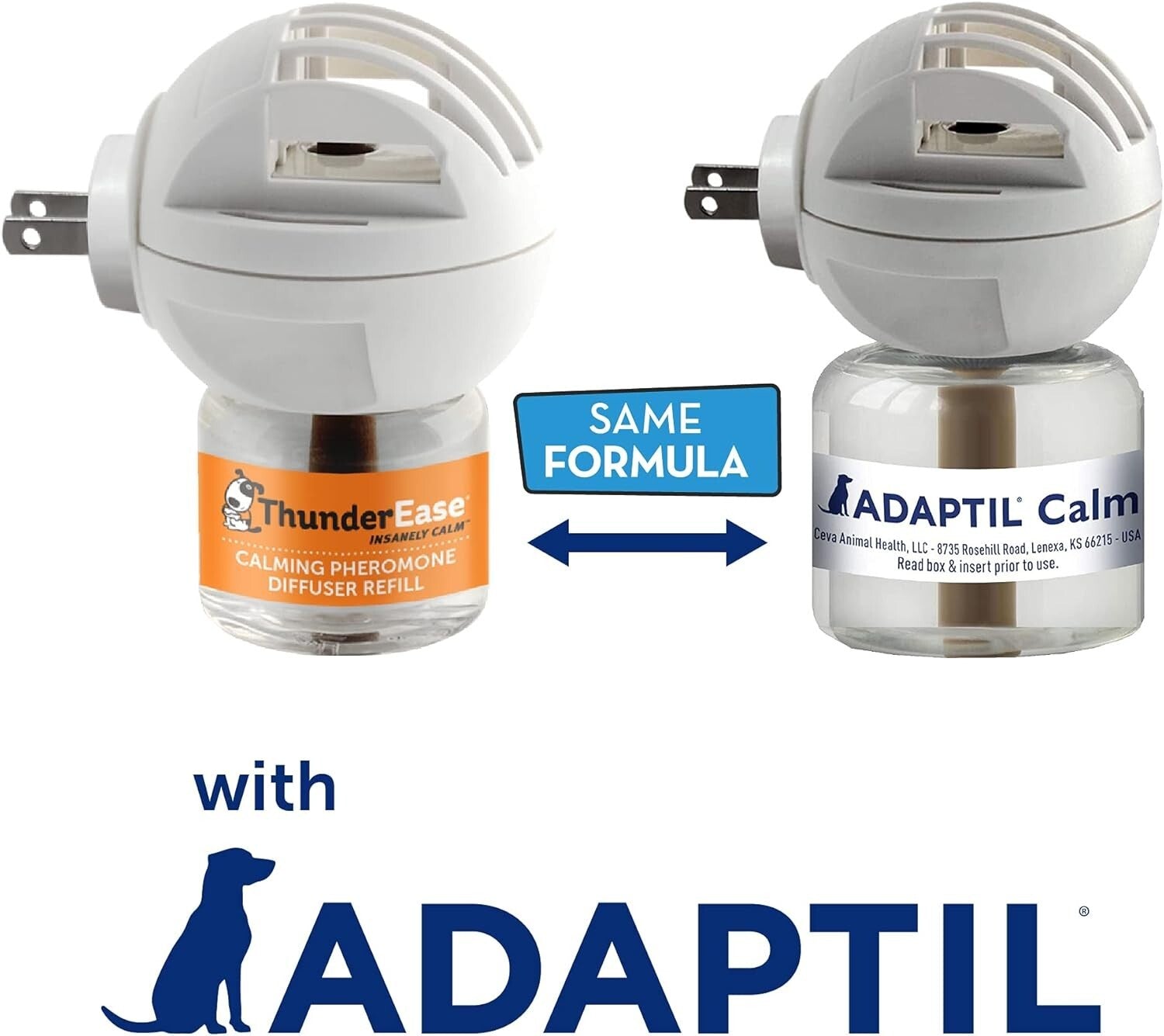 Vet-Recommended Dog Calming Pheromone Diffuser - 90-Day Supply for Stress Relief