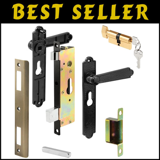 Weather Resistant Keyed-Locking Mortise Handle Set for Security Screen Doors