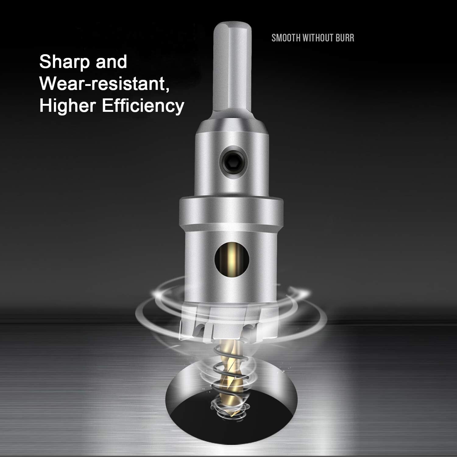 Robust Tungsten Carbide Tipped Hole Saw Drill Bit Set with Pilot Bits Included