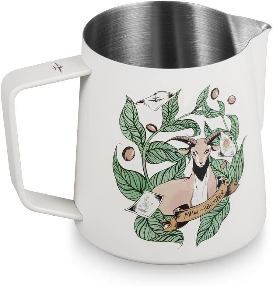 20-Ounce Espresso Frothing Pitcher - Ergonomic Design for Coffee Perfection