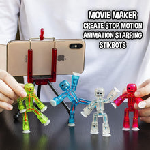 Load image into Gallery viewer, Educational 8-Piece Action Figures Set &amp; Tripod - Ideal for Kids’ Animation