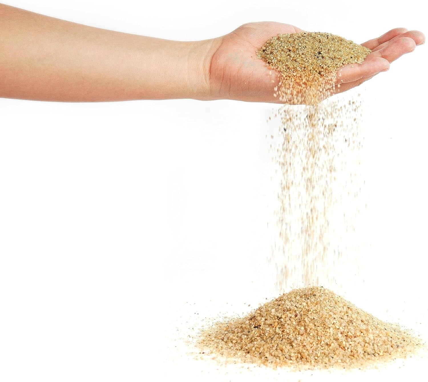 Fine Grain Natural River Sand for Freshwater & Blackwater Biotope Tanks - 44 lbs