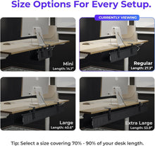 Load image into Gallery viewer, CableCare No-Drill Under Desk Cable Management Tray - Elegant Fabric Solution