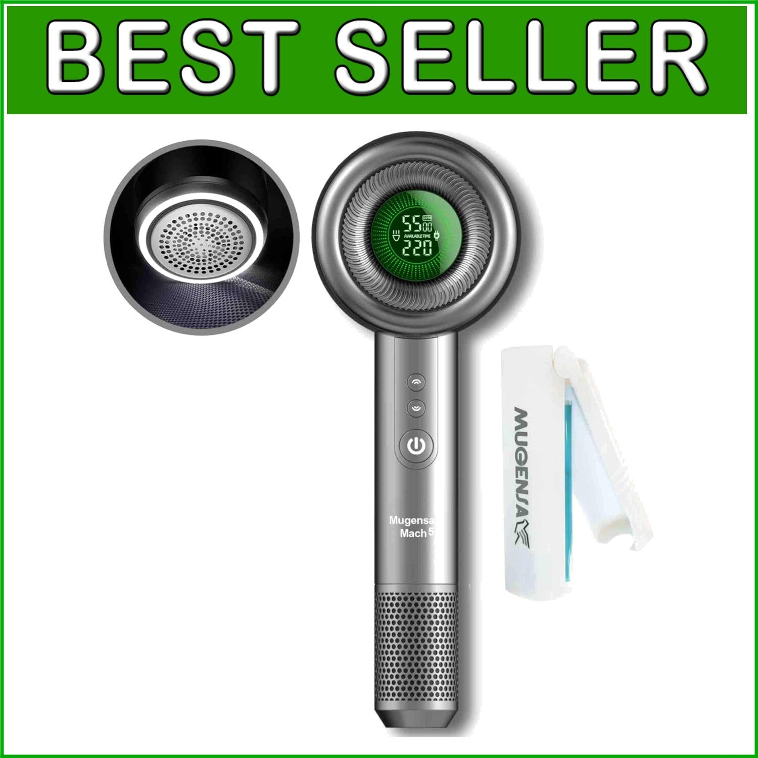 Powerful 6-Blade Lint Remover with 5 Speed Settings - Clothes & Furniture Care