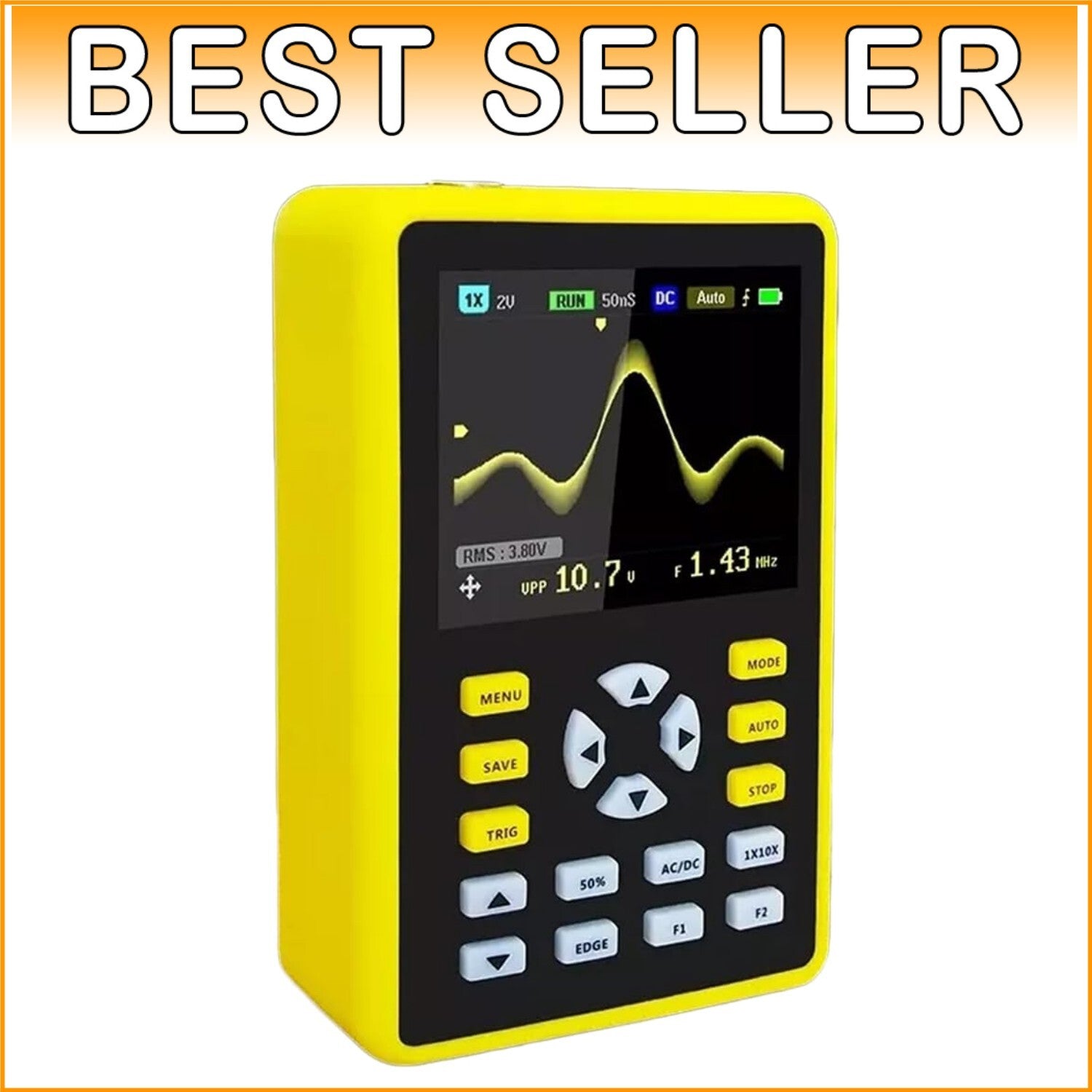 Digital Mini Oscilloscope - 500MS/s Sampling Rate with Powerful Trigger Modes