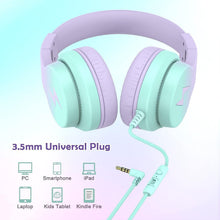 Load image into Gallery viewer, Wired Kids Headphones with Volume Limiter &amp; Adjustable Fit - Foldable Design