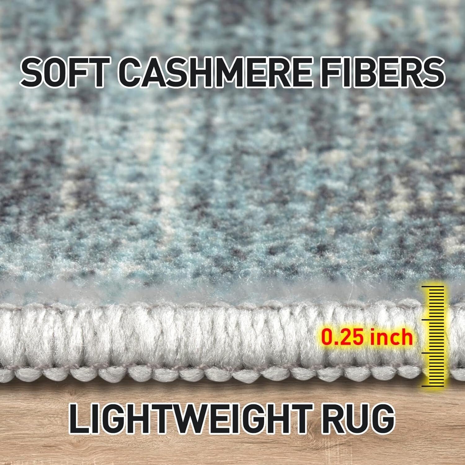 Soft Touch 8' x 10' Indoor Abstract Area Rug - Safe, Stylish, and Easy to Care