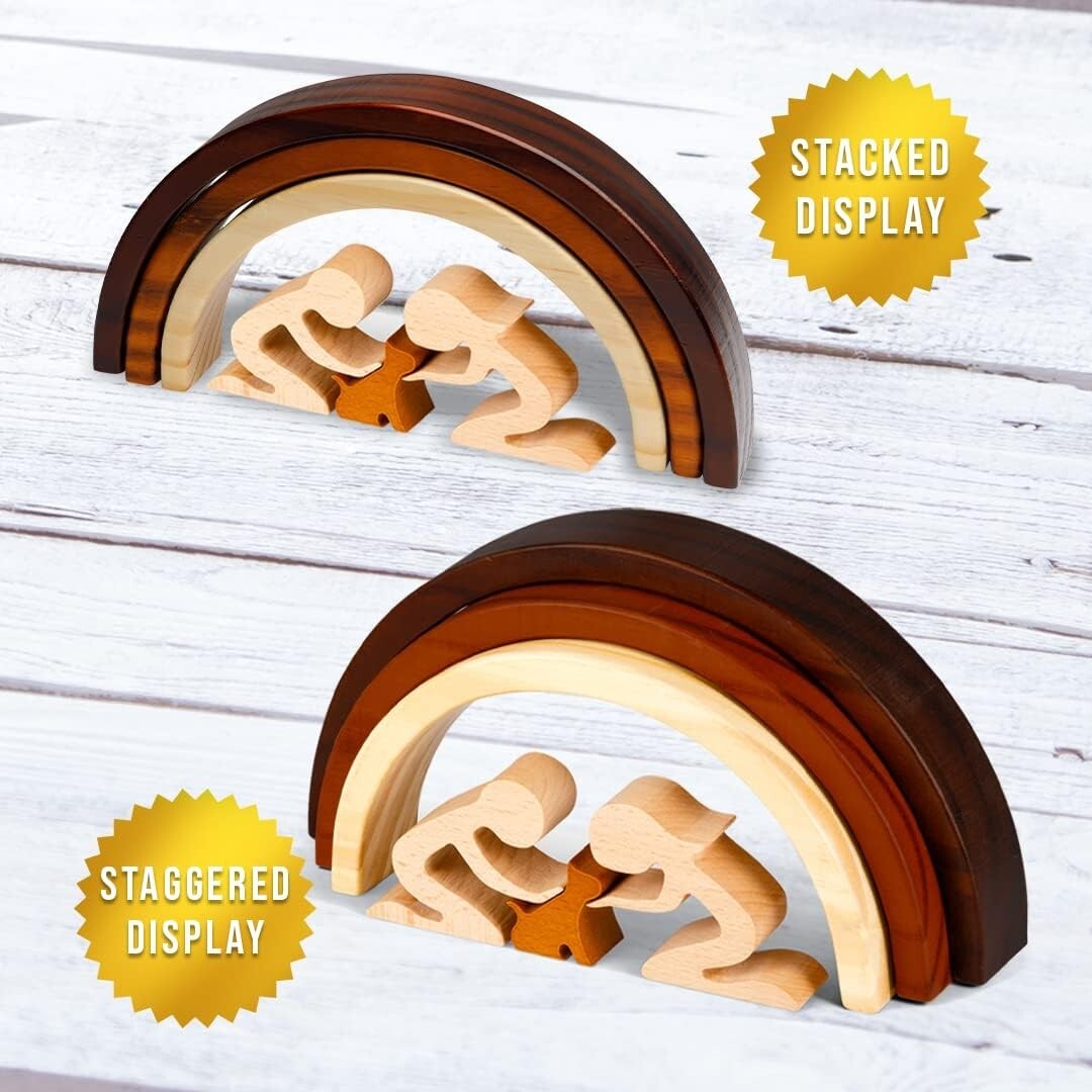 Inspirational Rainbow Bridge Cat Remembrance Statue - Thoughtful Sympathy Gift