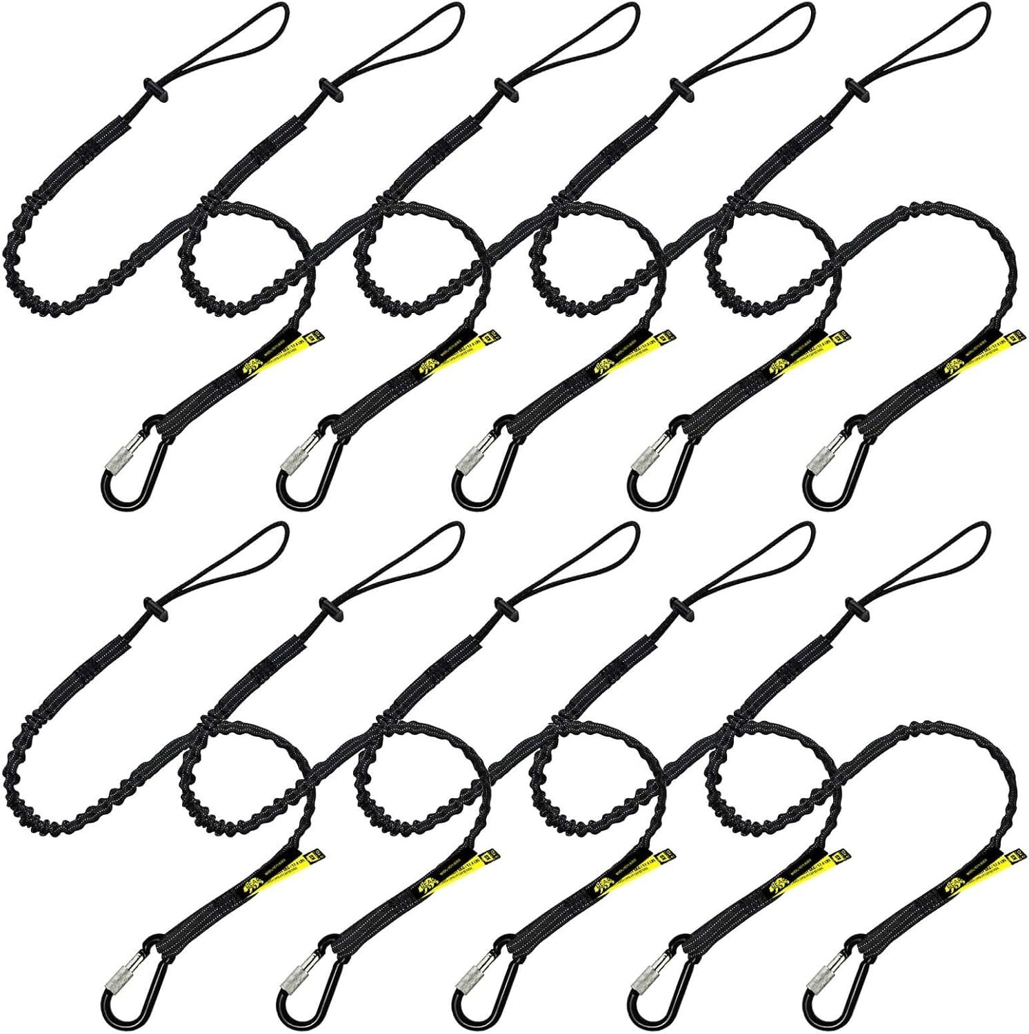 Reflective Tool Tether Lanyard with Adjustable Loop - Max 8KG Load for Safety