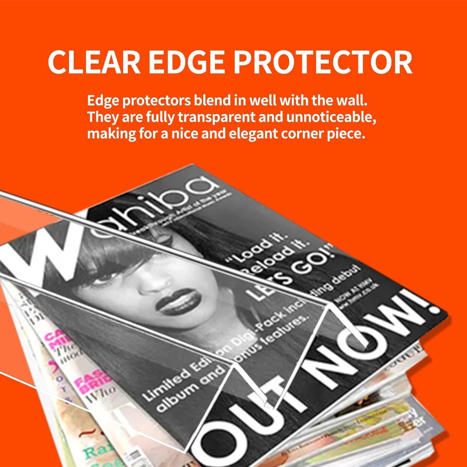 Durable Self-Adhesive Edge Protectors for Furniture & Walls – 2 PCS Clear Design