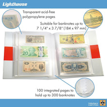 Load image into Gallery viewer, Multicolored Banknote Storage Album - 300 Banknote Capacity Secure Design