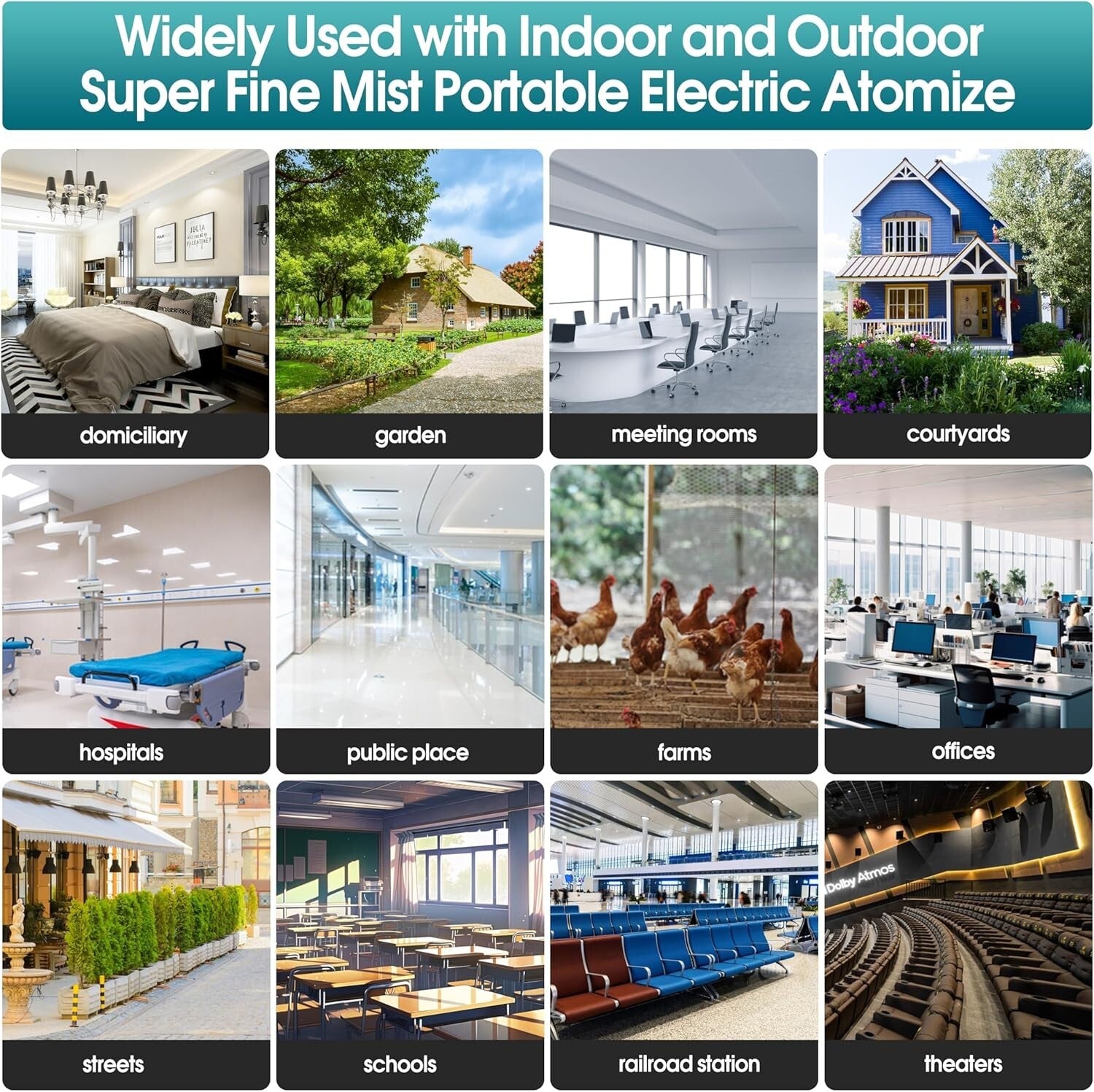 Adjustable Grit Electric ULV Sprayer - Ideal for Homes, Farms & Schools