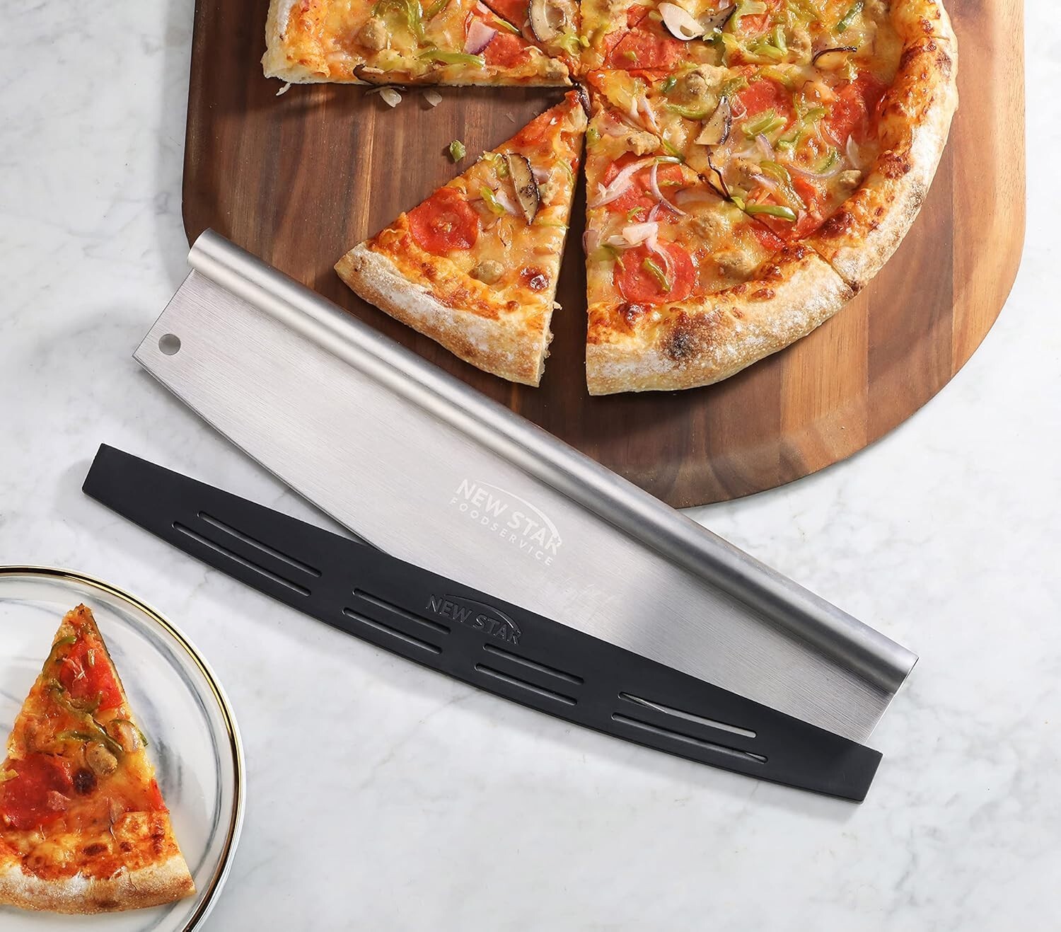Robust 30-Inch Pizza Cutter and Peel Combo - Ideal for Home and Professionals
