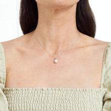 Load image into Gallery viewer, Elegant 8mm Cultured Pearl Necklace with 925 Sterling Silver - Gift-Ready Charm