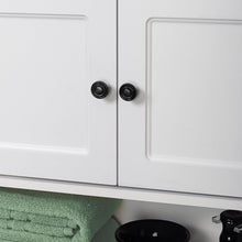 Load image into Gallery viewer, Stunning White Wooden Wall-Mounted Cabinet - Ideal for Bathroom or Utility Rooms