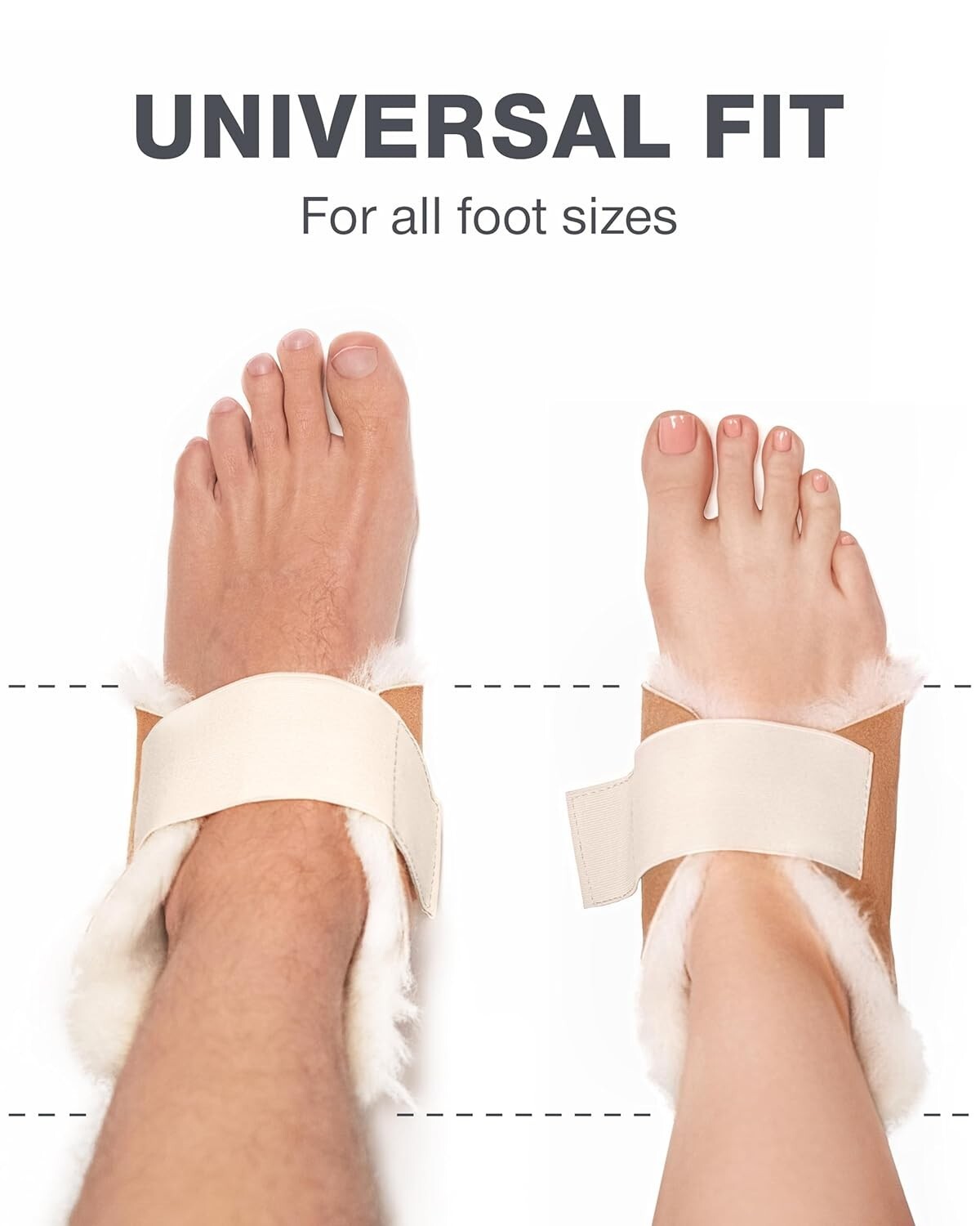 Medical-Grade Sheepskin Heel Protectors - Soft Cushions for Bed Sore Prevention