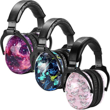 Load image into Gallery viewer, Adjustable Noise Cancelling Earmuffs for Kids - 3 Pack with Bright Designs