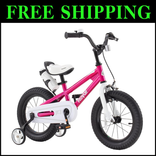 Adjustable Kids Bike 16-Inch with Training Wheels - Easy Learning for Ages 4-7