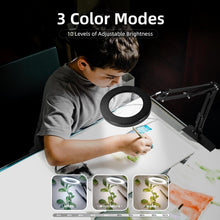 Load image into Gallery viewer, Flexible Gooseneck Magnifier with Light - 10x/5x for Easy Reading and Crafts