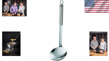 Load image into Gallery viewer, Heavy-Duty 18/10 Stainless Steel Skimmer Ladle - Secure Grip &amp; Versatile Design